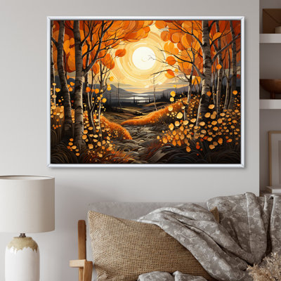 Birch Woods Gilded Pathway VI - Imprimé