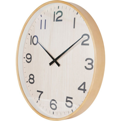 Shoheb Solid + Manufactured Wood Wall Clock
