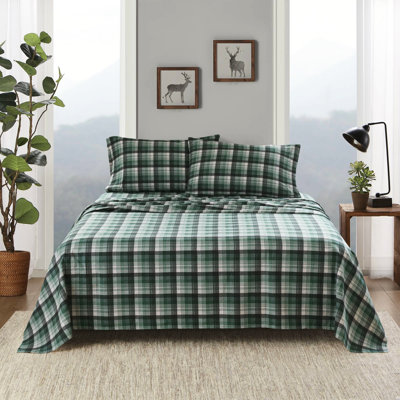 Saut à ski gris, drap-housse 4 pièces, flanelle 100% coton, drap-housse, lavable à la machine