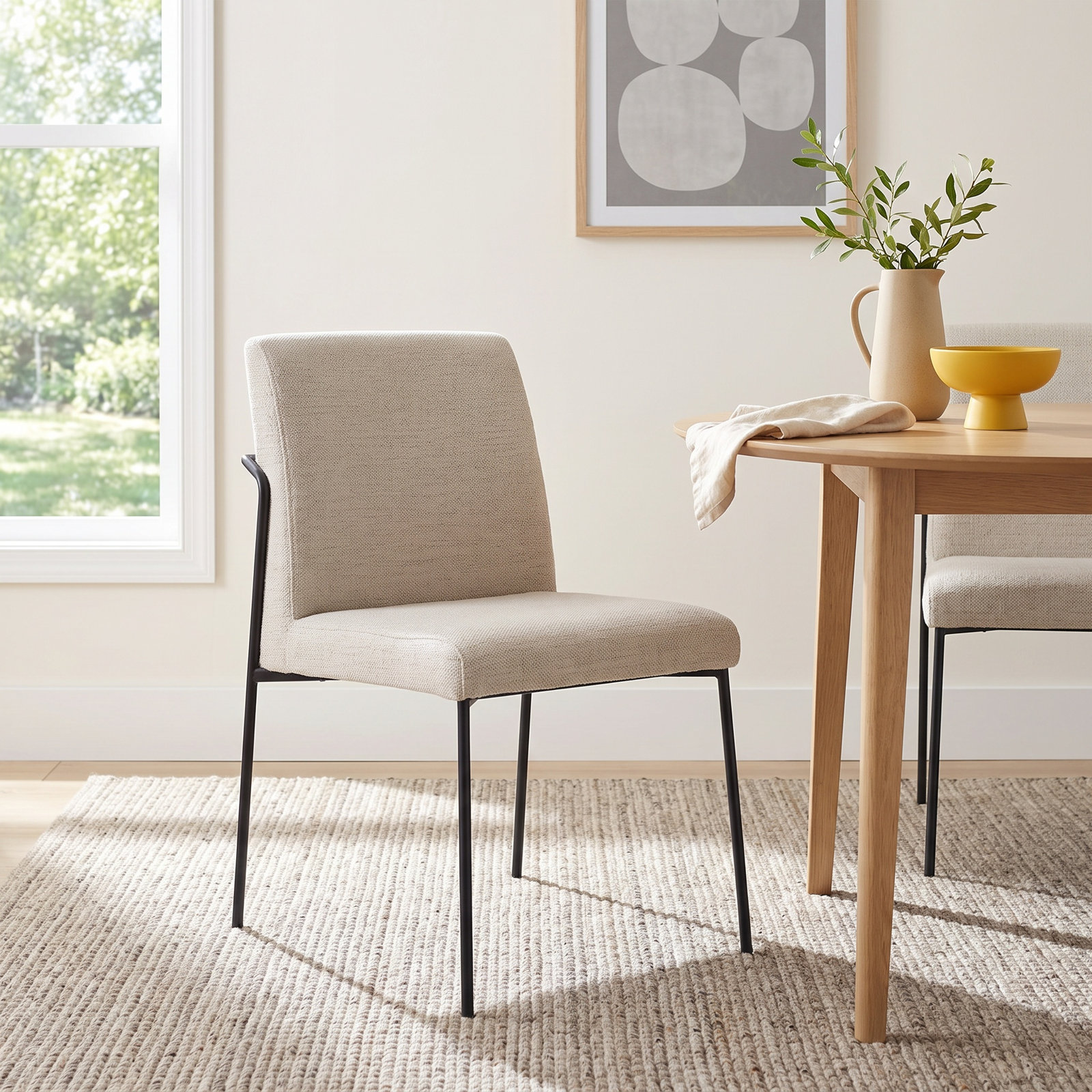 Waast Dining Chair, Ivory