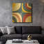 «Abstract Circles» par Wild Apple, art mural en métal doré, 36 po x 36 po-683579010