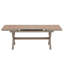 Ensemble de salle à manger d'extérieur 7 pièces avec accents d'aspect bois - table spacieuse et chaises confortables pour patio, balcon et jardin