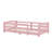 Twin-Sized Montessori-Style Floor Bed With Safety Railings, Wooden Bed With Slats And Enclosure, No Door Provided-1544762694-1544762691