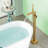 Freestanding Tub Faucet With Hand Shower Single Hole Waterfall Bathtub Faucet Modern Brass Single Handle Floor Mount Tub Fillers-109050271