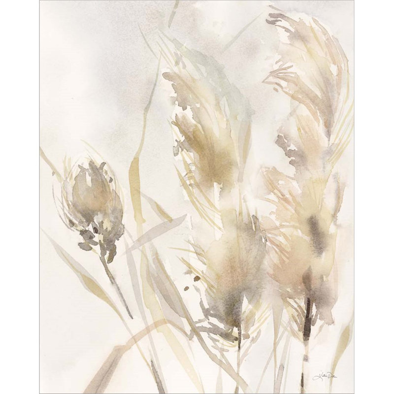 «Light Pampas Grasses III» par Katrina Pete - impression sur toile tendue