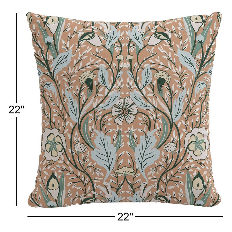 Housse de coussin Indie, 22 po x 22 po, Plumes