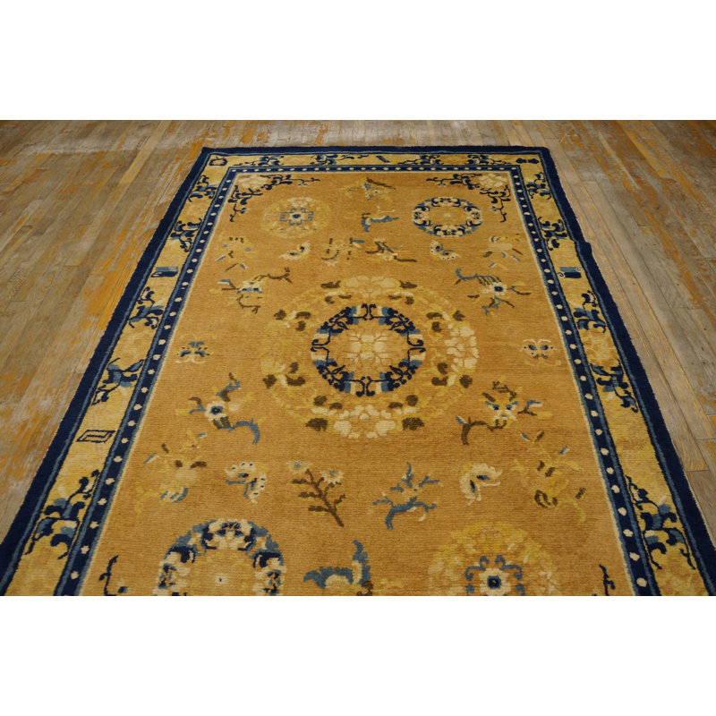 Antique Chinese - Ningxia Hallway Runner Wool Brown Rug