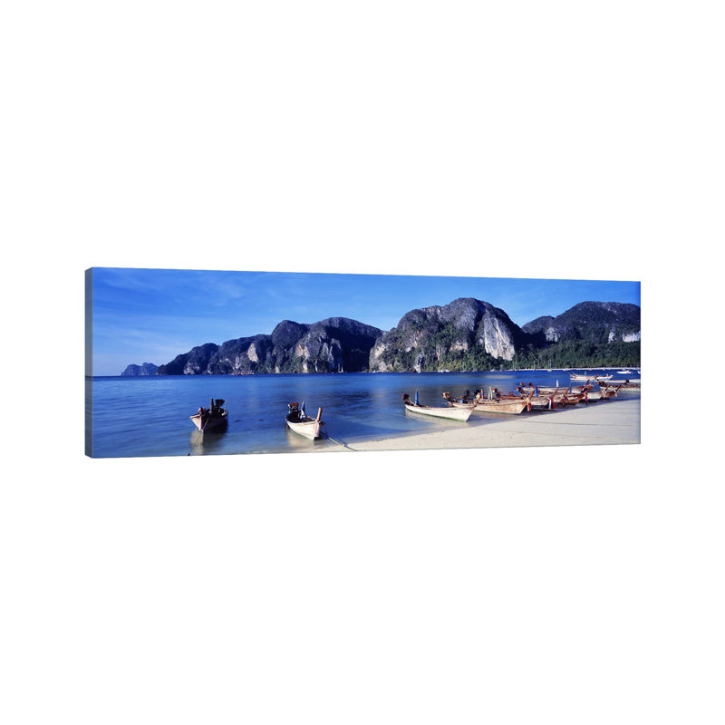Phi Phi Islands Thailand - Wrapped Canvas Panoramic Print, 152.4 cm H x 50.8 cm W x 1.91 cm D