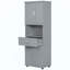 Grande armoire de salle de bain avec panier à linge, grand panier à linge inclinable et armoire de rangement supérieure-1835787479