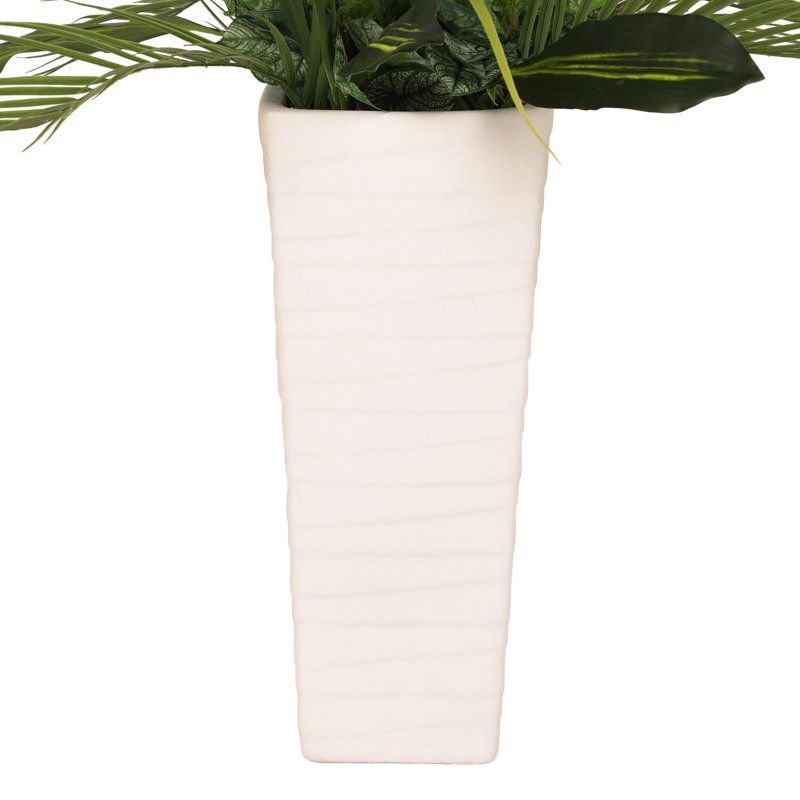 Faux plante 72 po en pot en céramique