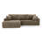 Left sofa seat,L shape Modular Sectional Sofa, Compressed Sectional Sofa Modern Minimalist Style Corduroy Couch,Unfold into a bed, Bedroom, Comfy Compressed Sofa Couch Space-Efficient Design-114627441-114627445