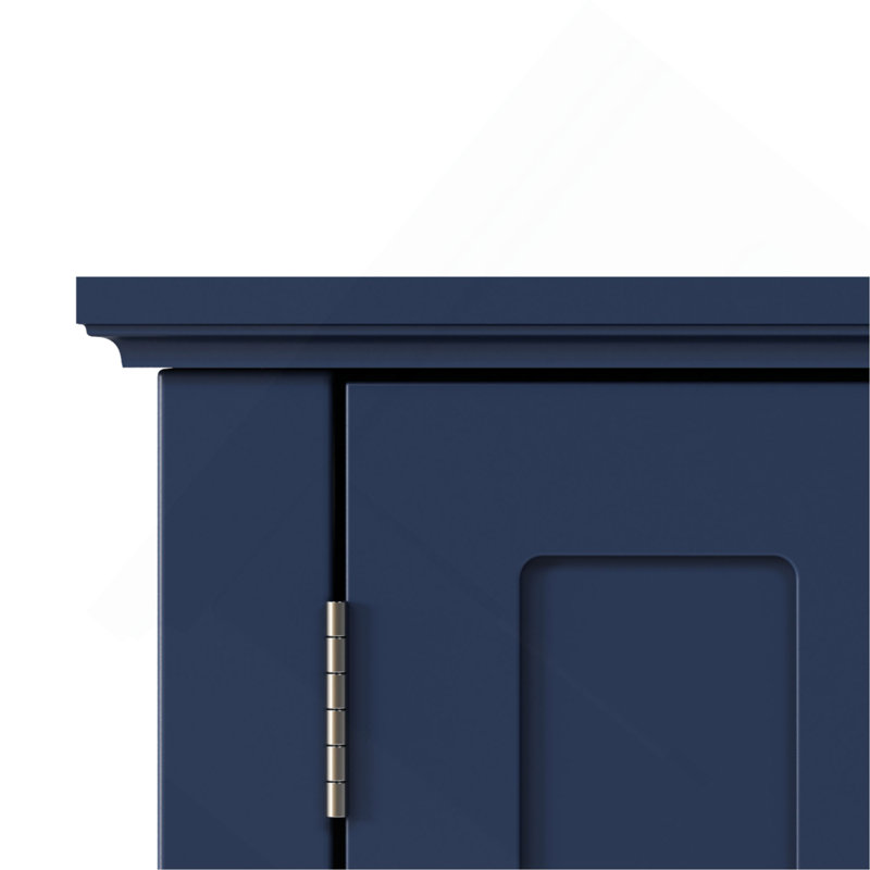 Bathroom Wall Storage Cabinet with Adjustable Shelves,Multi-functional and Space-Saving Design for Various Rooms, Blue