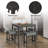Deairra 5-Piece Counter Dinner Height Table Set, Indoor Modern Rectangular Dining Table Furniture Set for Kitchen, 35 inch Dining Table with 4 stools-1324510060-1324510062