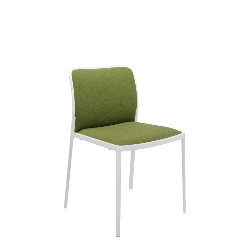 Fauteuil Audrey, Blanc, Élasthanne noir
