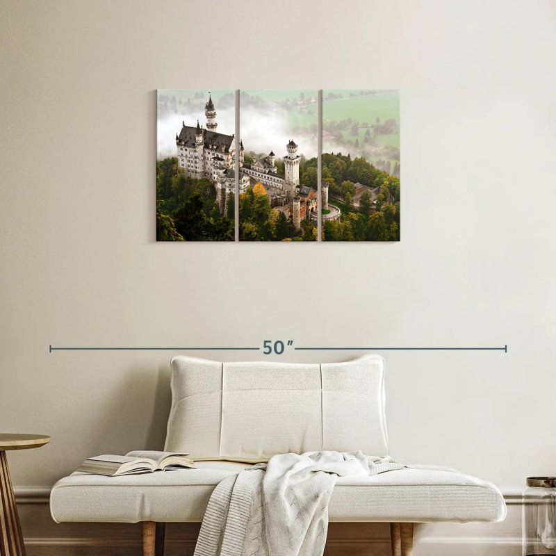 Lilie Misty Neuschwanstein Castle, H 20 po x l 33 po