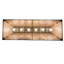 Luminaire suspendu pour table de billard 6 lumières carré/rectangulaire Fairford