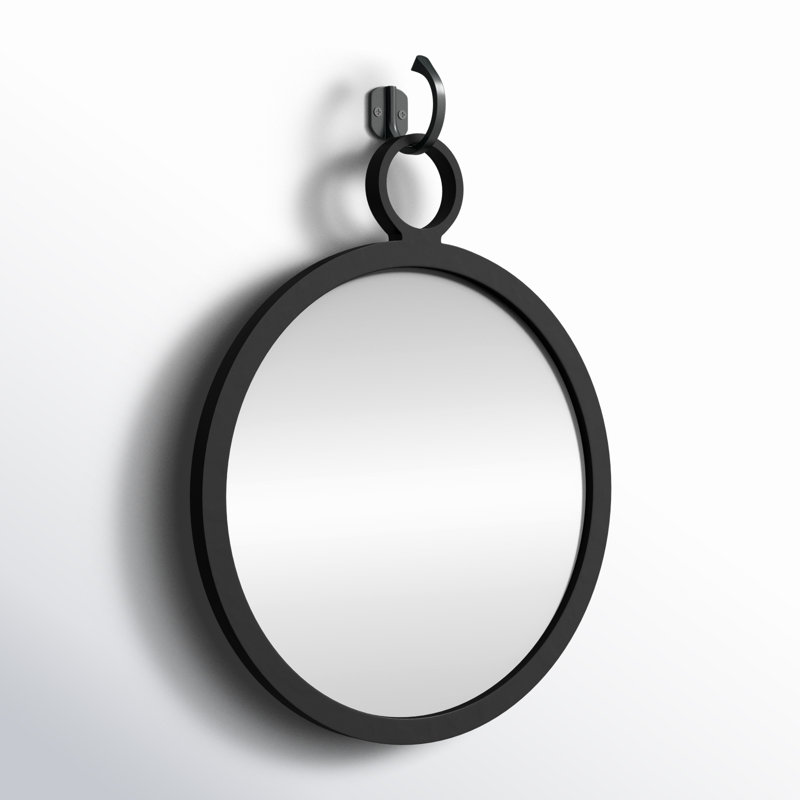Miroir d'appoint Higgins, Noir mat