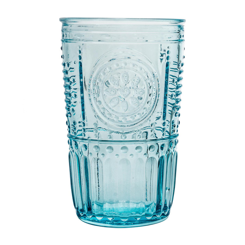 Romantic H Romantic Romantic Highball Glasses, 475, Blue