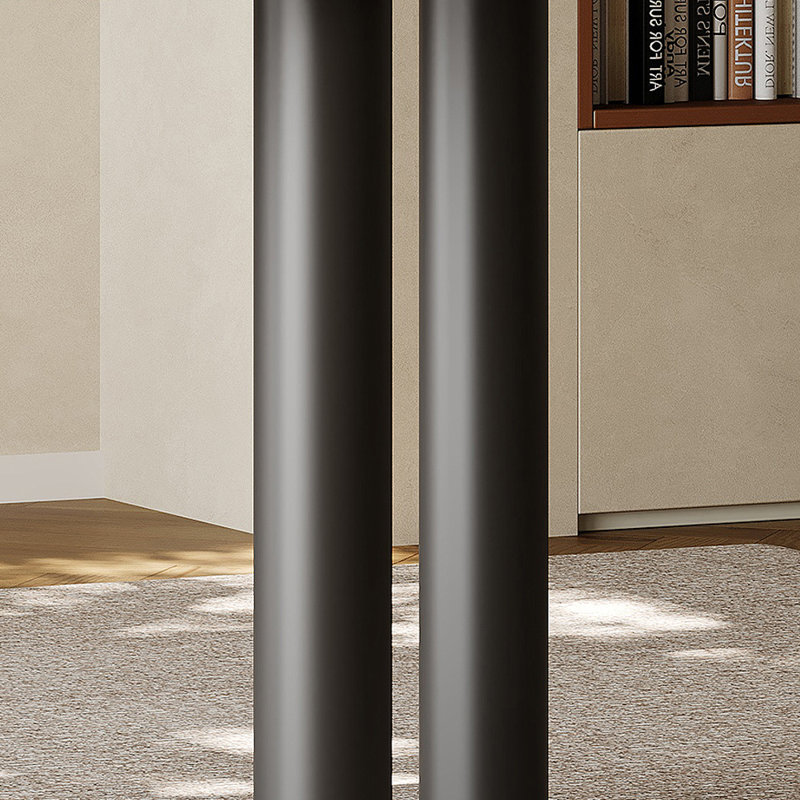 Bureau de style minimaliste de forme irrégulière, Brun