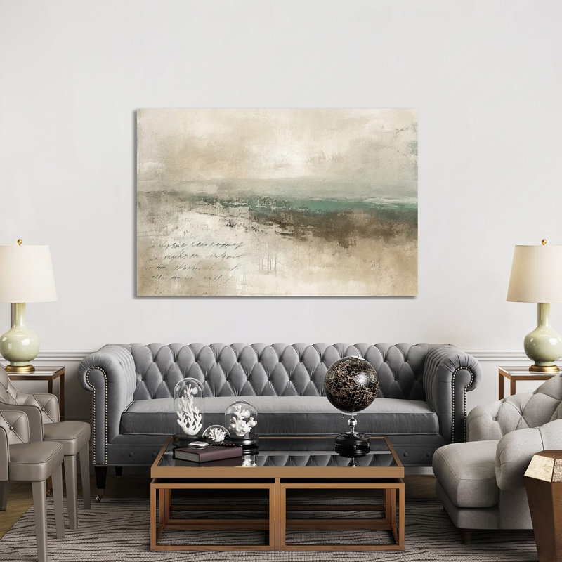 Abstract Scripted Landscape V by Willow Studio - Gallery-Wrapped Canvas Giclée on Canvas, Does Not Apply, Wrapped Canvas