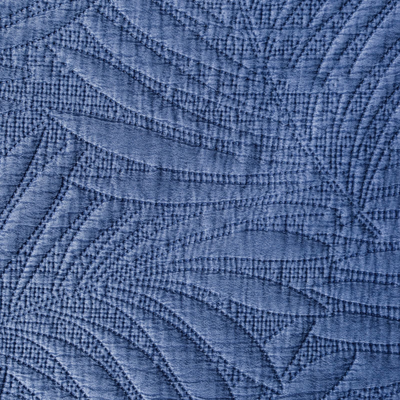 Rhoden Floral Bedspread, Blue, W220 x L240cm