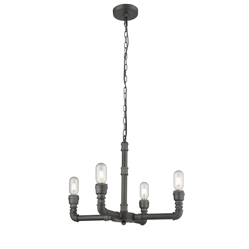 Lustre géométrique unique à 4 lumières Sherouse