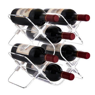 Wine Bottle Rack Transparent