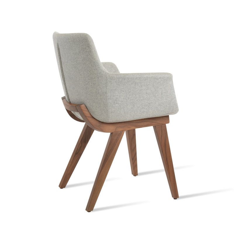 Fauteuil Bottega, Laine argentée