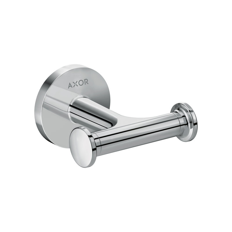 Universal Circular Double Robe Hook, Chrome