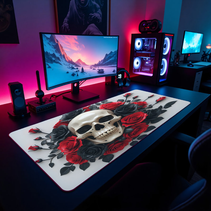 Polyester Desk Pad, 14.4x12.1