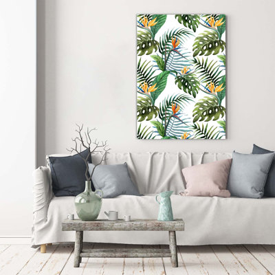 Tropical Leaves - Wrapped Canvas Print