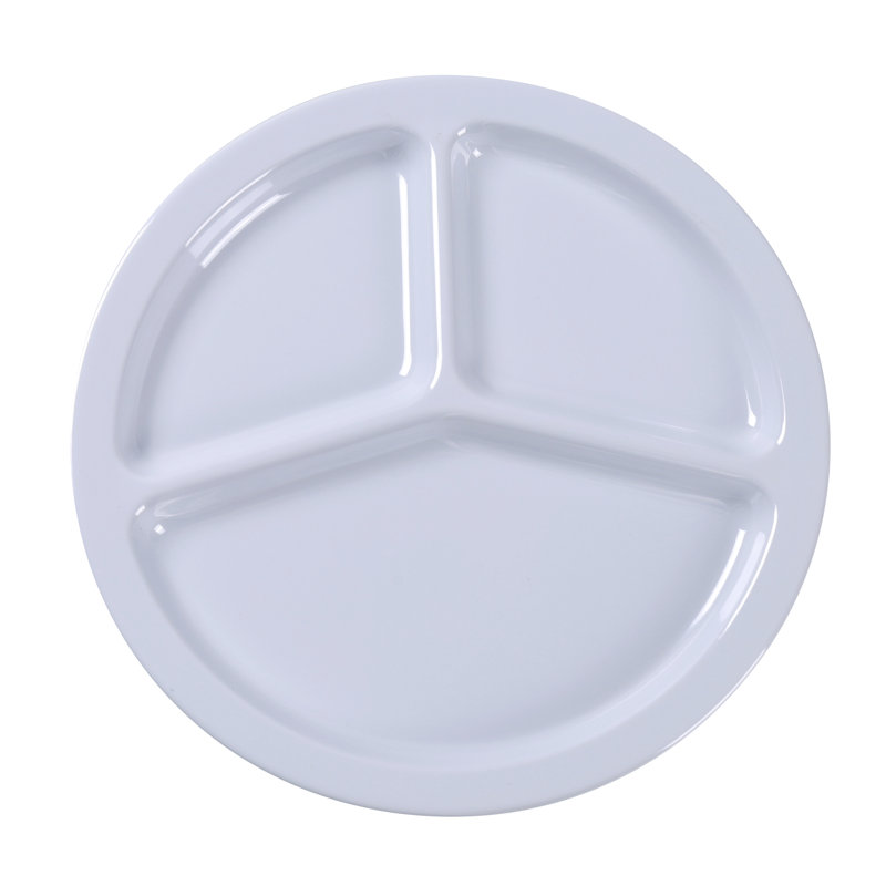 Plat de service en mélamine Nessico, Blanc
