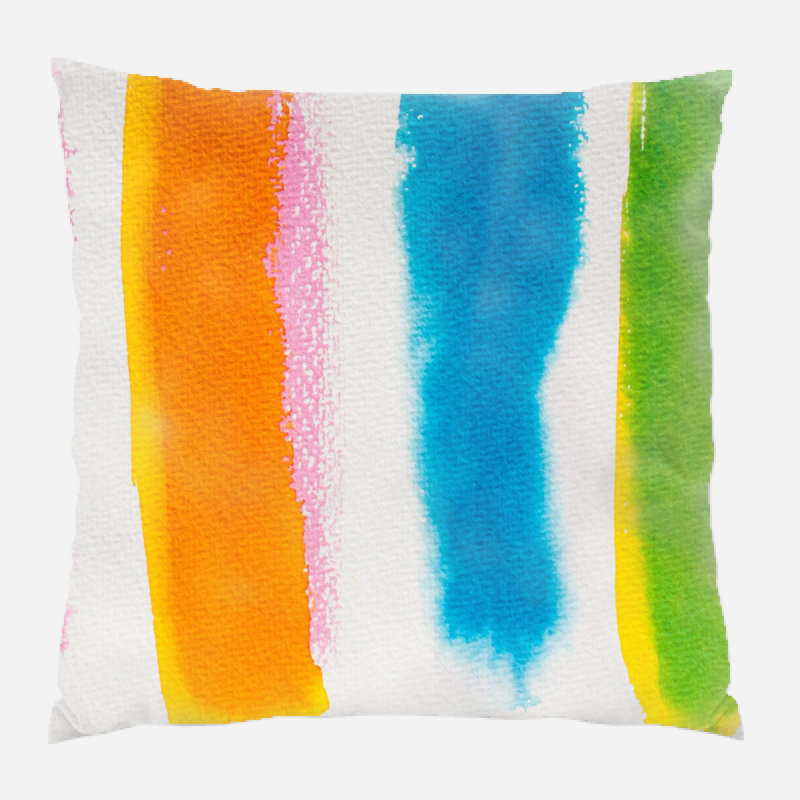 Coussin watercolour Delsur, Microsuède, Intérieur