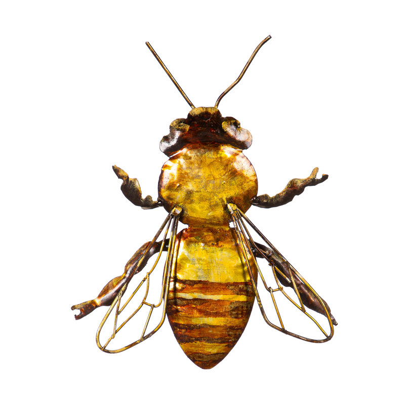 Décoration murale abeille, L 7 po x H 8 po