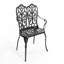 Mobilier d'extérieur en fonte d'aluminium avec banc floral-1637915933