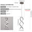 1 - Light Grey LED Unique/Statement Pendant