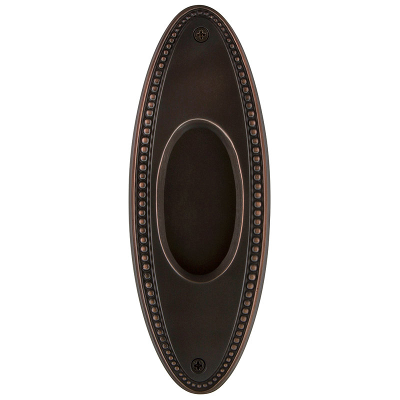 Beaded Recessed Pull, Timeless Bronze