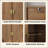 Wood Buffet Cabinet With Line Groove Design,Sideboard Buffet Cabinet With Storage,Multifunctional Accent Cabinet  For Living Room,Entryway,Hallway,Office,Kitchen