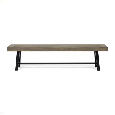 Banc de patio extérieur en bois d'acacia