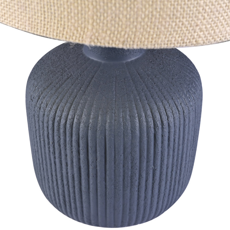 Lampe de table en céramique 17,5 ", Marine