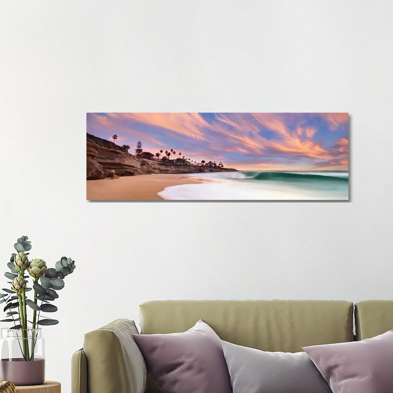 The Beach Break 1 Piece Wrapped Canvas Panoramic Wall Art, 121.92 cm H x 40.64 cm W x 3.175 cm D