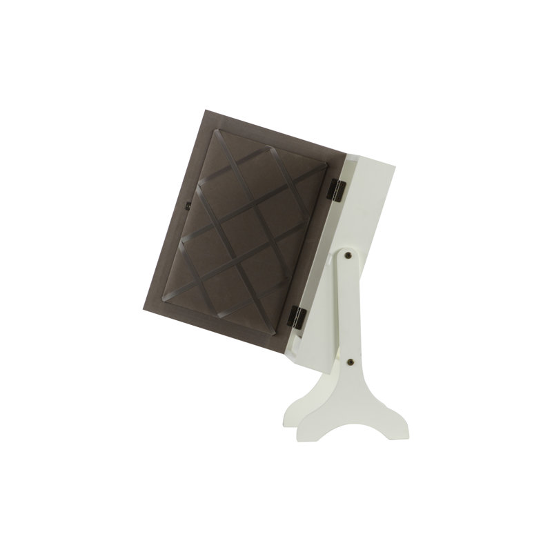 Canete Wood Jewelry Box + Mirror, Ivory