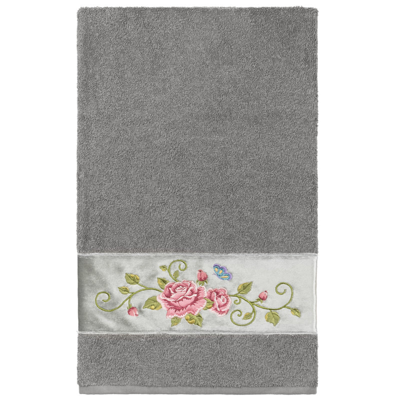 Rebecca Midweight Bath Towel, Dark Gray