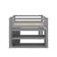 Lit mezzanine bas bas avec commode, tablettes et bureau, lit multifonctionnel-1805143838