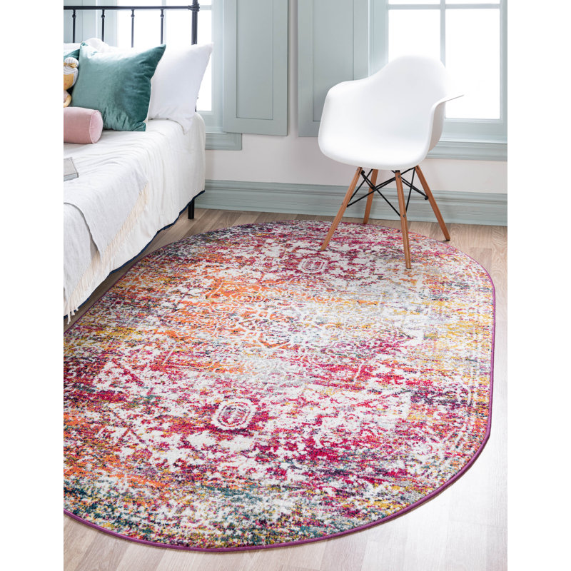 Robinne Oriental Indoor Rug, Oval 5' x 8'