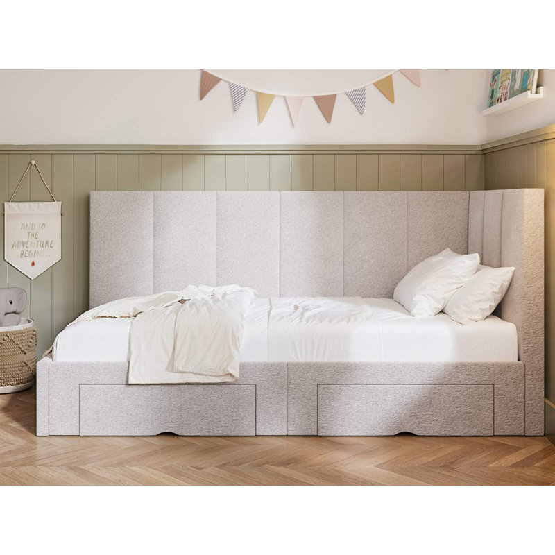 Upholstered Daybed, Beige