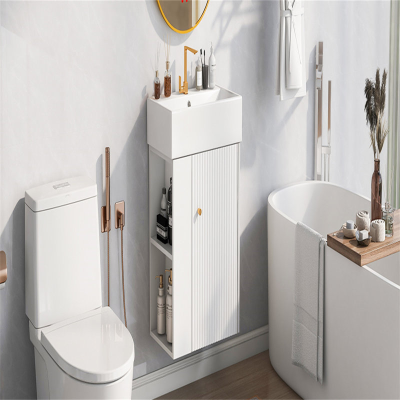 Meuble-lavabo flottant 21,6 pouces avec lavabo en céramique