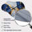 Abstract Geode Blue I - Cloud Marble Metal Wall Clock, Asymmetrical Clock Print-106025749