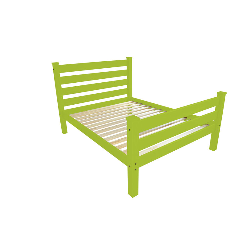 Lime Green Solid Wood Twin Bed Frame