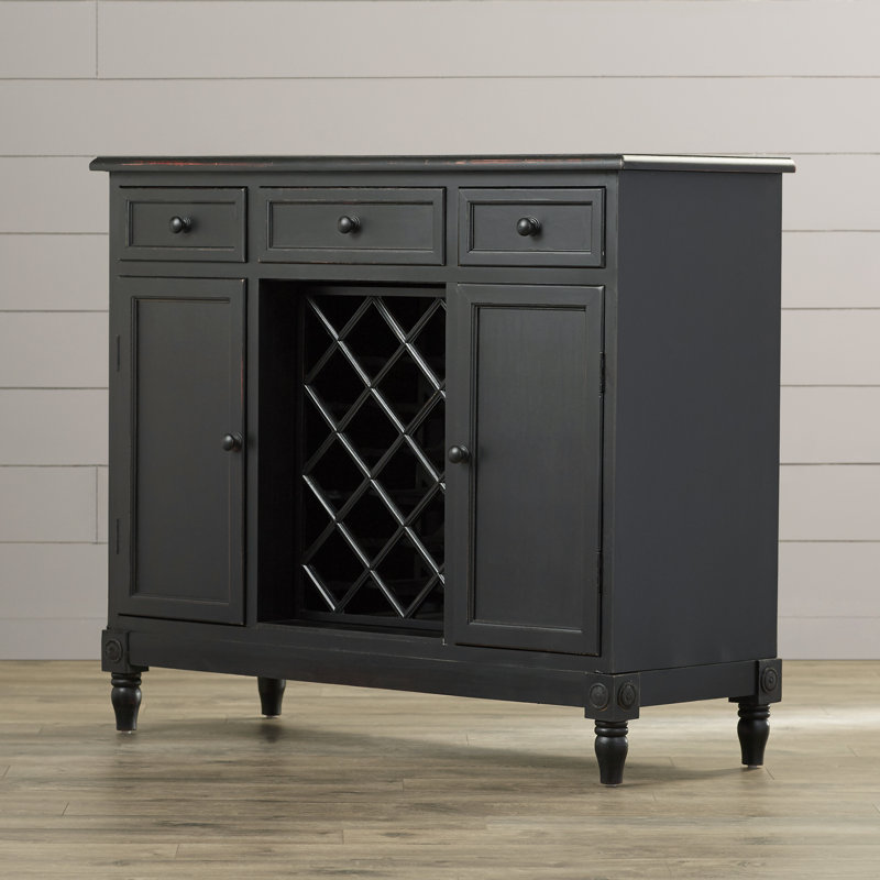 46 " L Solid Wood Wine Bar